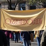 Intendentes bonaerenses marchan al Ministerio de Capital Humano para reclamar fondos para los comedores escolares