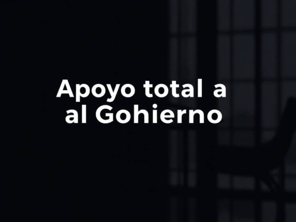 RESPALDO AL GOBIERNO