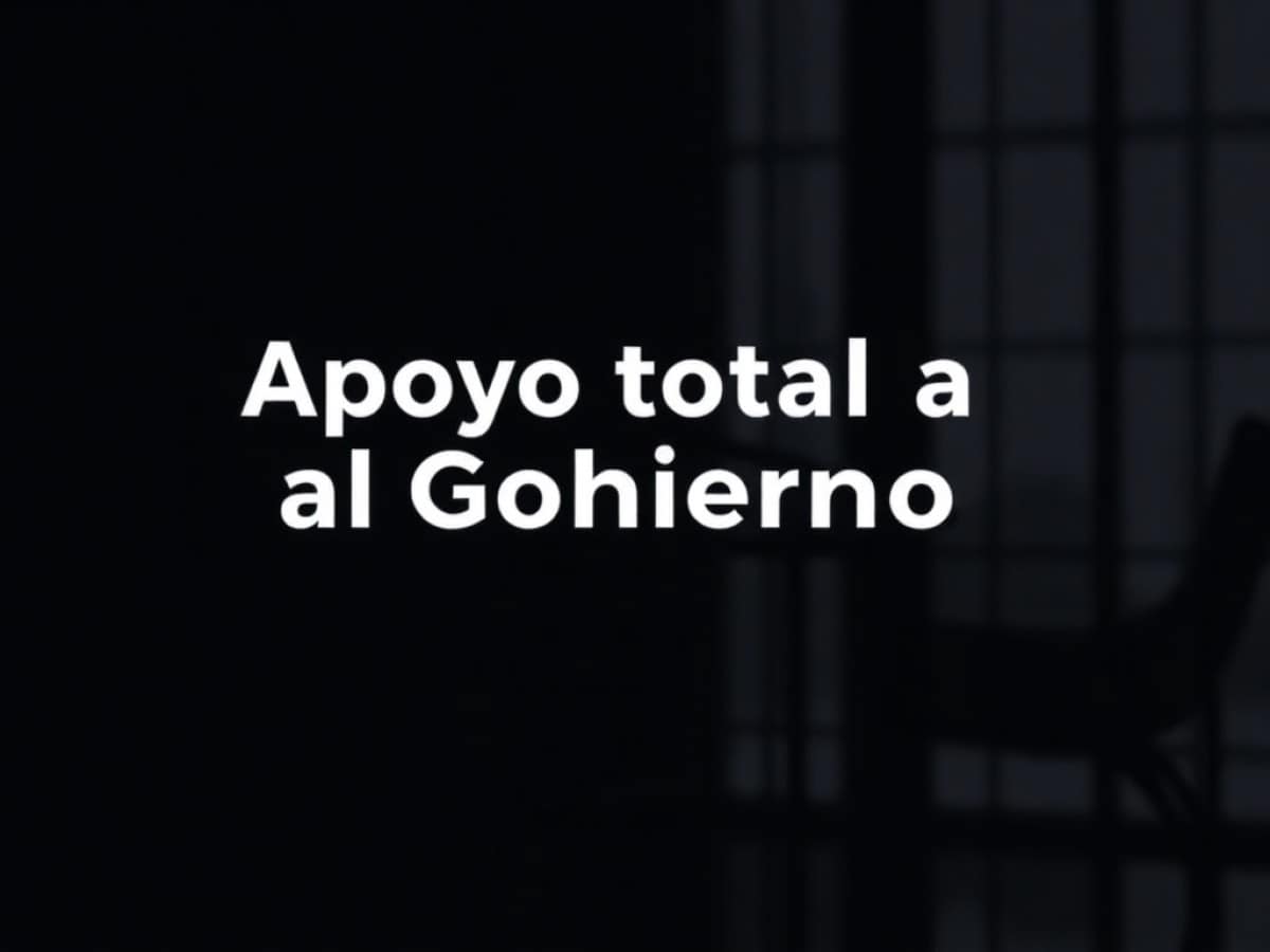 RESPALDO AL GOBIERNO