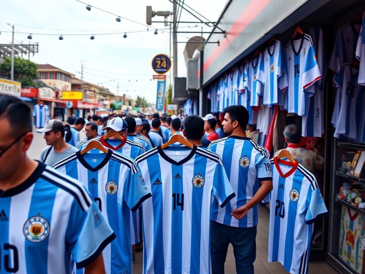 Cuenta regresiva para el Mundial 2026: crece la demanda de camisetas de la Selección Argentina y se consolida la “fiebre” en Posadas