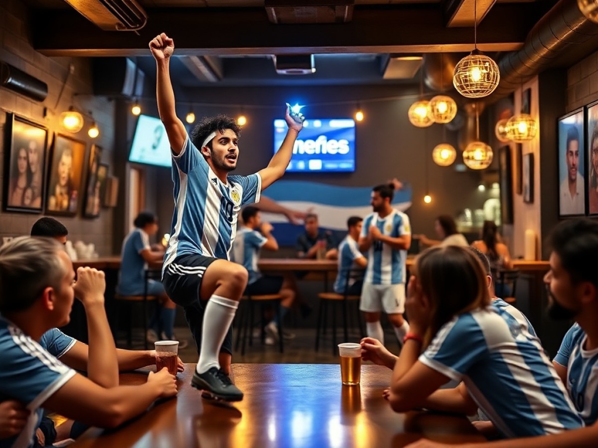Con el debut de la Selección argentina, la ilusión mundialista arrancó con goleada y una multitud alentó desde los bares de Posadas