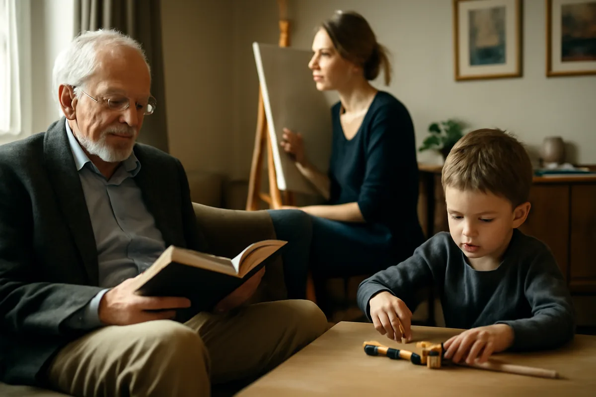Una vida frente a un reloj implacable — Martin, un profesor emérito de historia del Derecho de 76 años, lleva una vida plena y tranquila junto a Ulla, su joven esposa artista, y David, su hijo de seis años. Su existencia,