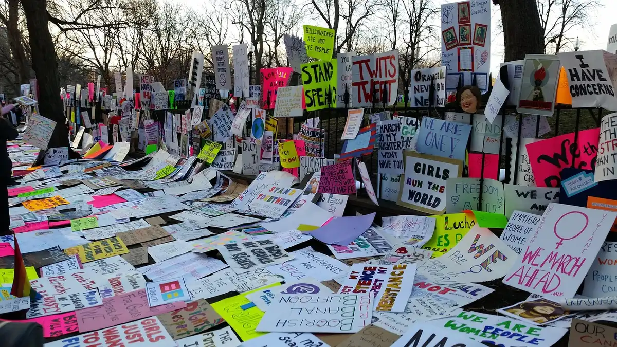 Movilización frente al Congreso de la Nación en Buenos Aires